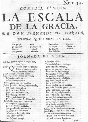 La Escala De La Gracia : Comedia Famosa
