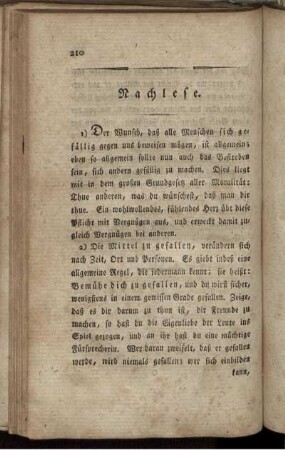 Nachlese.
