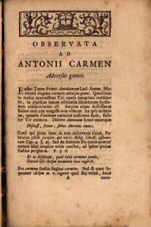 Corn. Valerii Vonck Specimen Criticum In Varios Auctores : Adcedunt Observationes Miscellaneae