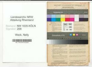 Entnazifizierung Nelly Weck , geb. 21.03.1908 (Kaufmaennische Angestellte)
