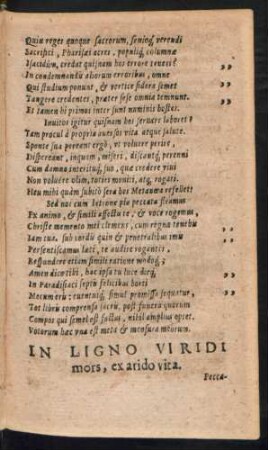 In Ligno Viridi mors, ex arido vita.