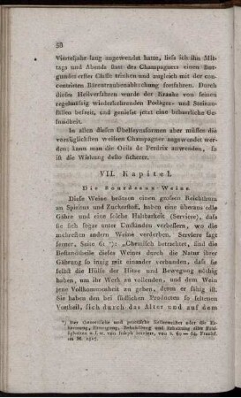 VII. Kapitel. Die Bourdeaux - Weine