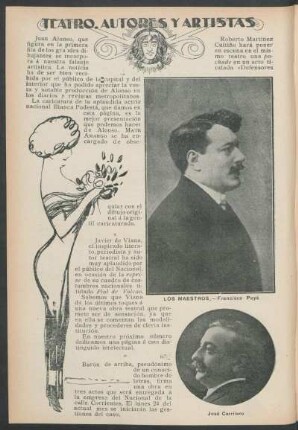 Teatro, autores y artistas