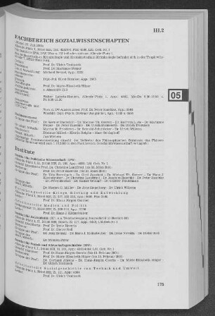 Fachbereich Sozialwissenschaften