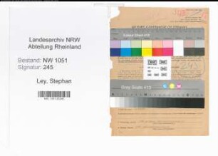 Entnazifizierung Stephan Ley , geb. 09.09.1900 (Kaufmann)