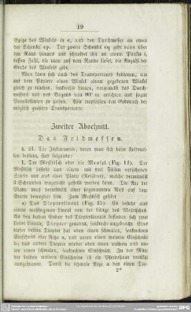 Zweiter Abschnitt. Das Feldmessen