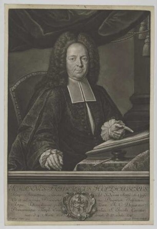 Bildnis des Johannes Fridericus Holzhauserus