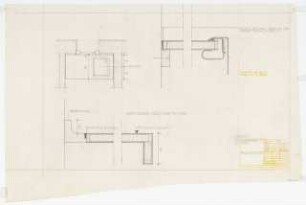 Wohnhaus F. Haas, Karlsruhe Ausführungsplanung: Einbaubecken 1:10, 1:1