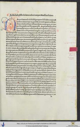 Ex Michaele psello de dæmonibus interpres Marsilius ficinus