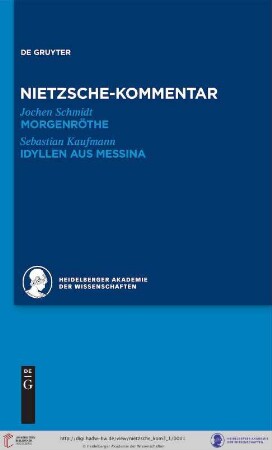 Band 3,1: Historischer und kritischer Kommentar zu Friedrich Nietzsches Werken: Kommentar zu Nietzsches "Morgenröthe"