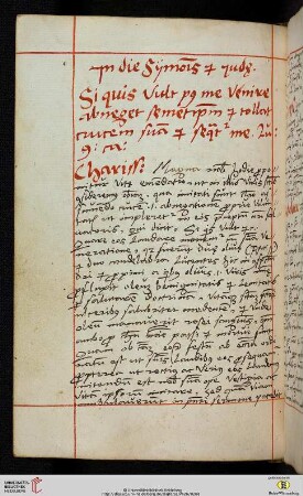 Jn die Sÿmonis et juda [Predigttext, Lc 9,23:]