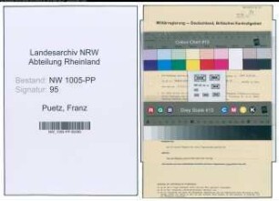 Entnazifizierung Franz Puetz , geb. 27.05.1898 (Invalide)