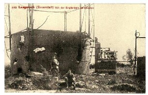 Nummerierte Kriegs-Erinnerungs-Karte: Nr. 32: Langemark (Gasanstalt)