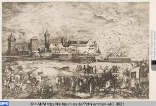 Das Feuerwerk auf der Veste zu Nürnberg 1570