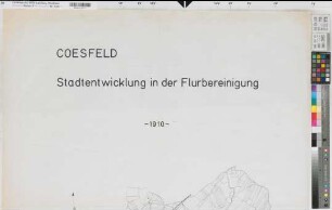 Coesfeld, Stadt und Kirchspiel (Coesfeld), Umlegung Stockum-Gaupel, Coesfeld Stadtentwicklung 1910 (Druck)