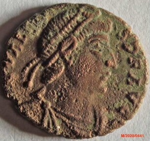 Römische Münze, Nominal Centenionalis, Prägeherr Valens, Prägeort nicht bestimmbar, Original