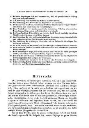 Was kann die höhere Schule zur staatsbürgerlichen Erziehung (Bürgerkunde) der ihr anvertrauten Jugend tun? : [Mitbericht]