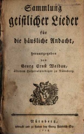 Sammlung geistlicher Lieder für die häusliche Andacht
