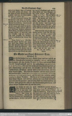 Die Epistel am Sanct Johannes-Tage. Ecclesiast. 15.