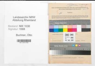 Entnazifizierung Otto Buchner , geb. 06.10.1893 (Apotheker)