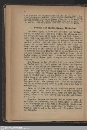 11. Brunnen und Wasserleitungen Mittweidas