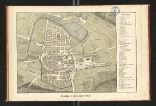 [Stadtplan:] Stuttgart um's Jahr 1640