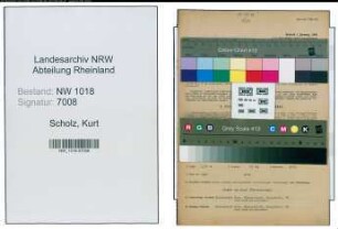 Entnazifizierung Kurt Scholz , geb. 05.03.1904 (Lehrer)