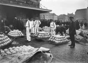 Alkmaar, Käsemarkt : Niederlande. Alkmaar. Käsemarkt vor der Alten Stadtwaage