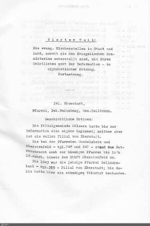 Kirchengemeinden Eberstadt bis Eybach