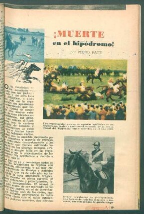 ¡Muerte en el hipódromo!