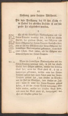Anhang zum dritten Abschnitt.