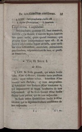 Tit. II. Sect. I. de ictis.