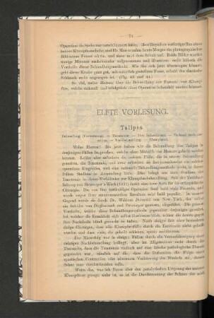 Elfte Vorlesung.