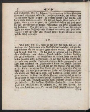 § II. [Desgleichen]