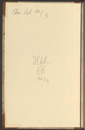 Catalogus veterum codicum manuscriptorum ad S. Emmeram, pars III - BSB Cbm Cat. 14(3