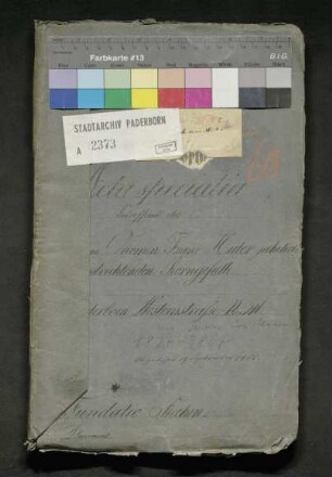 Die vom Ökonom Franz Huber nun Witwe Antoinette Huber jährlich zu entrichtenden Korngefälle der Armenstiftung Siechen aus dem Haus Westernstraße Nr. 216