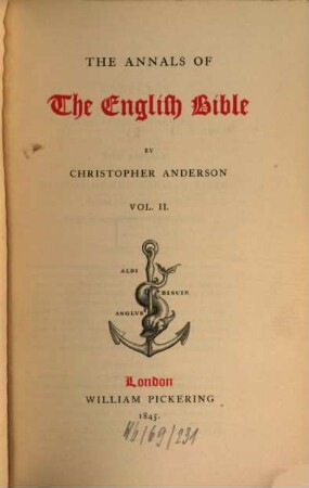 The annals of the English Bible, 2