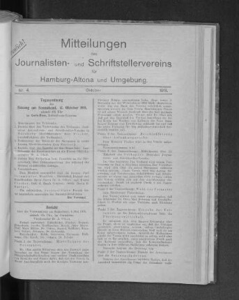Nr. 4. : Oktober 1918.