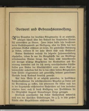 1. Vorwort und Gebrauchsanweisung