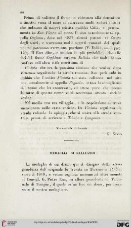 Medaglia di Sallustio