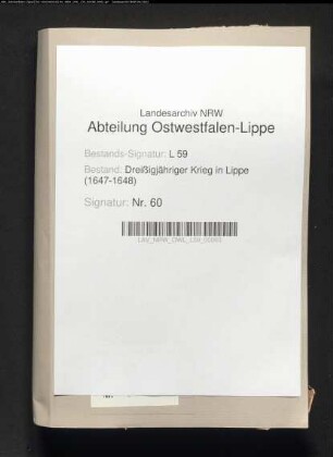Lippe-Brakische Kriegsangelegenheiten