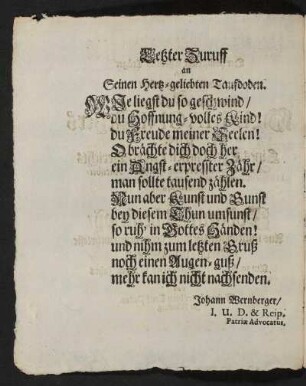 [Trauergedichte]