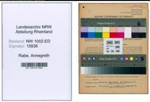 Entnazifizierung Annegreth Rabe, geb. 20.04.1917 (Kindergaertnerin)