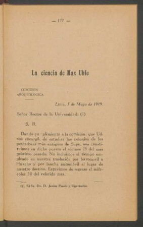 La ciencia de Max Uhle