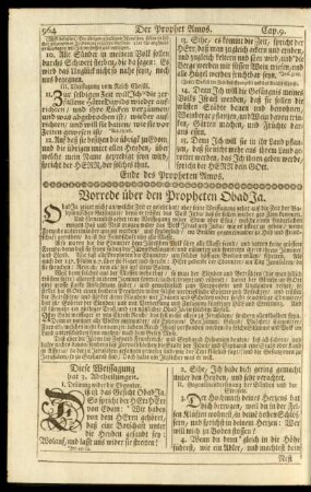 Der Prophet Obadja