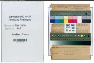 Entnazifizierung Bruno Kuehler , geb. 21.02.1916 (Kaufmann)