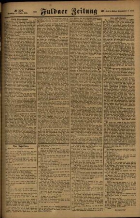 Dritte Ausgabe vom Samstag, den 04. Oktober 1919.