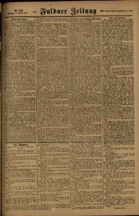 Dritte Ausgabe vom Samstag, den 04. Oktober 1919.