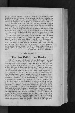 Von dem Beitritt zum Verein.
