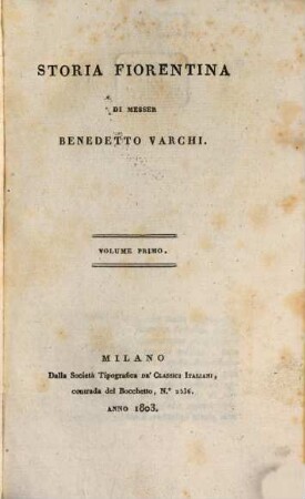 Storia Fiorentina, 1